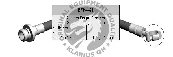 Ελαστικός σωλήνας φρένων BFH4426