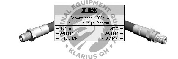 Тормозной шланг BFH5208