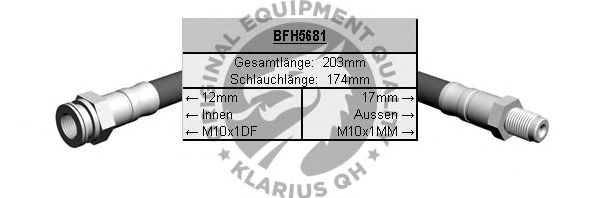Тормозной шланг BFH5681