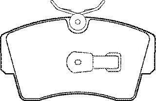 Комплект тормозных колодок, дисковый тормоз BP546