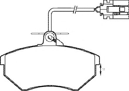 Комплект тормозных колодок, дисковый тормоз BP608