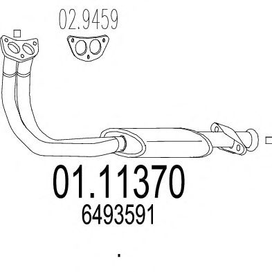 Exhaust Pipe 01.11370