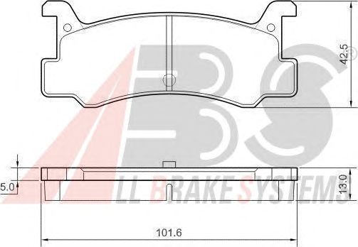 Brake Pad Set, disc brake 36607