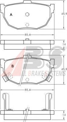 Brake Pad Set, disc brake 36692