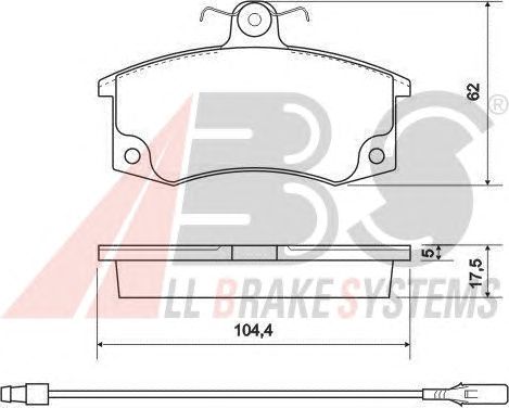 Brake Pad Set, disc brake 37079