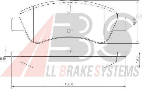 Brake Pad Set, disc brake 37272
