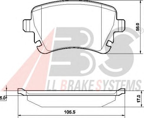 Brake Pad Set, disc brake 37411