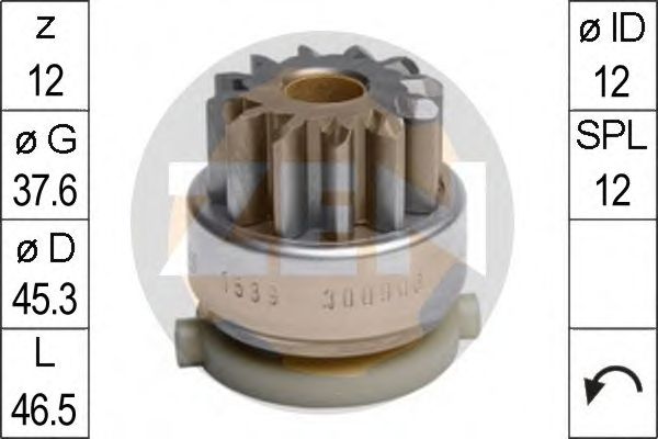 Freewheel Gear, starter ZN1539