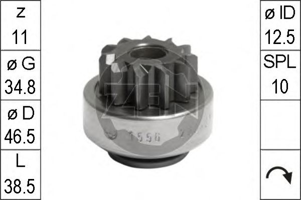 Freewheel Gear, starter ZN1556