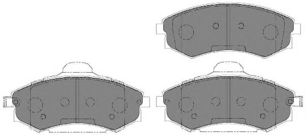 Комплект тормозных колодок, дисковый тормоз FD7150A
