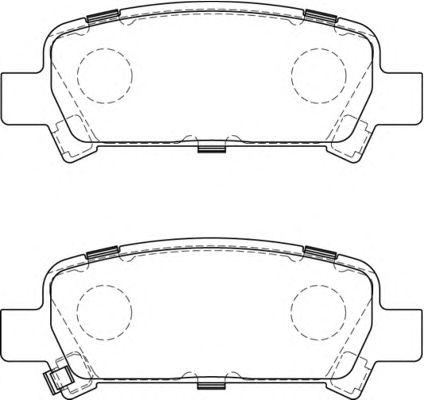 Комплект тормозных колодок, дисковый тормоз FD7219A