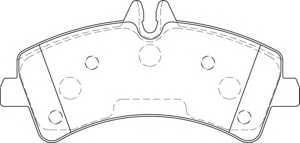 Комплект тормозных колодок, дисковый тормоз FD7582V