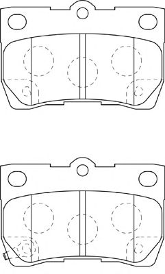 Комплект тормозных колодок, дисковый тормоз FD7321A