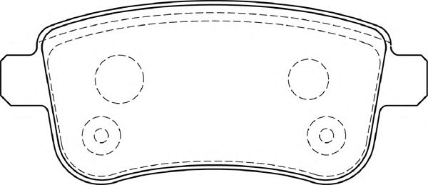 Комплект тормозных колодок, дисковый тормоз FD7393A