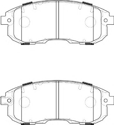 Комплект тормозных колодок, дисковый тормоз FD7374A