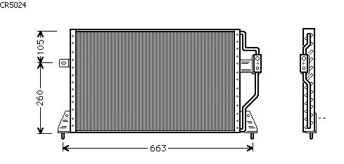 Condenser, air conditioning CR5024