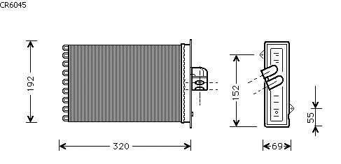 Radiador de calefacción CR6045