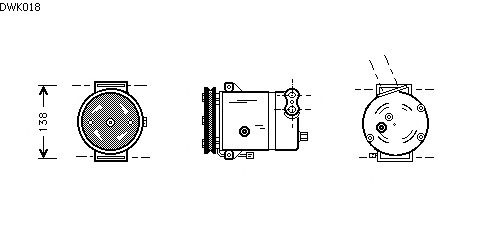 Compressor, air conditioning DWK018