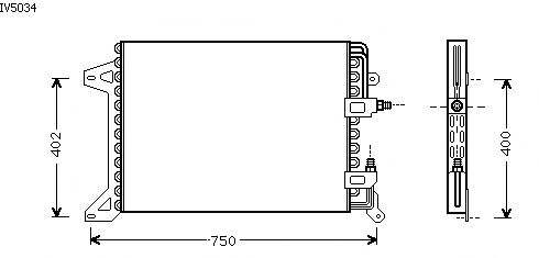 Condensator, airconditioning IV5034