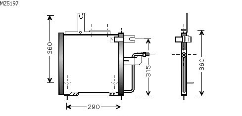 Condensator, airconditioning MZ5197
