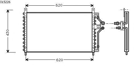Condensator, airconditioning OL5226