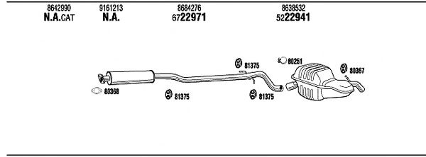 Exhaust System VOT14616A