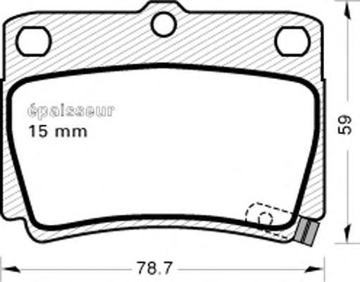 Brake Pad Set, disc brake 791