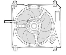 Вентилятор, охлаждение двигателя EV805400