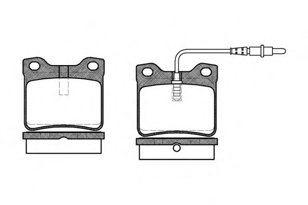 Kit de plaquettes de frein, frein à disque P2213.02