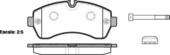 Комплект тормозных колодок, дисковый тормоз P13433.00