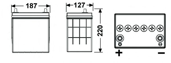 Startbatteri; Startbatteri CB357