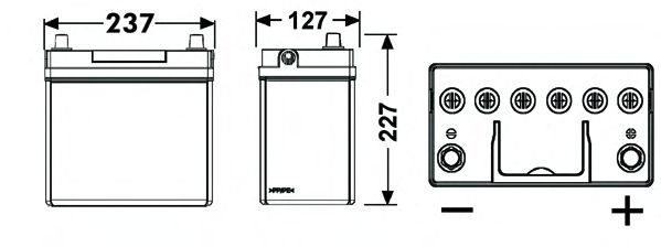 Starterbatteri; Starterbatteri CB454