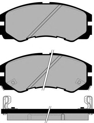 Комплект тормозных колодок, дисковый тормоз PA1030