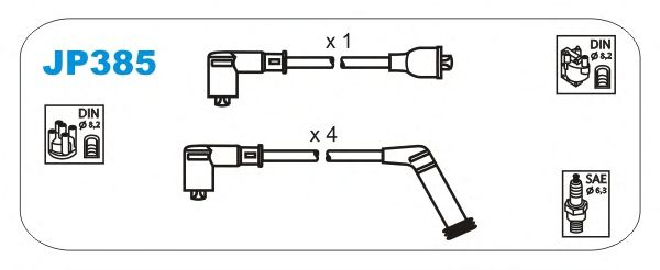 Комплект проводов зажигания JP385