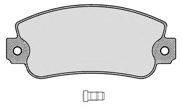 Комплект тормозных колодок, дисковый тормоз 250.0