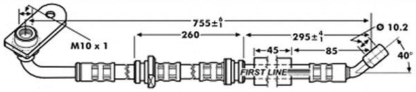 Tubo flexible de frenos FBH7209