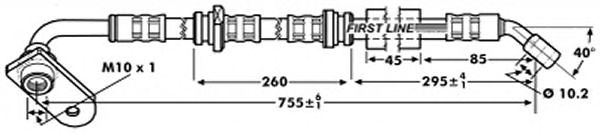 Tubo flexible de frenos FBH7210