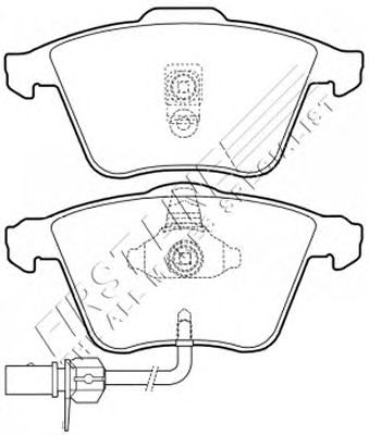 Комплект тормозных колодок, дисковый тормоз FBP3473