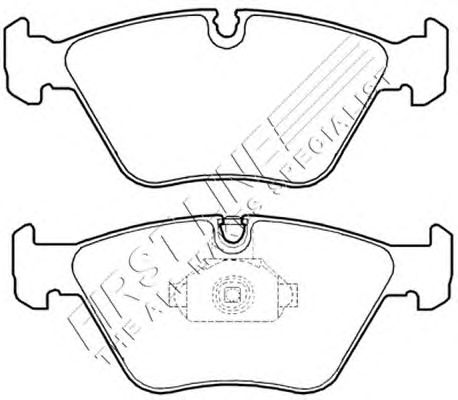Комплект тормозных колодок, дисковый тормоз FBP3475