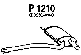 Silencieux central P1210