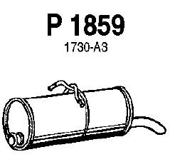 Глушитель выхлопных газов конечный P1859