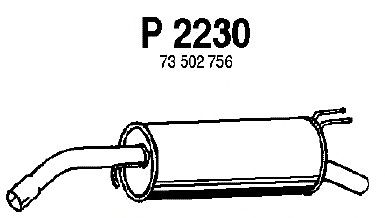 Silenciador posterior P2230