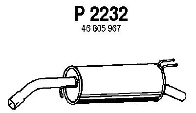 Silenciador posterior P2232
