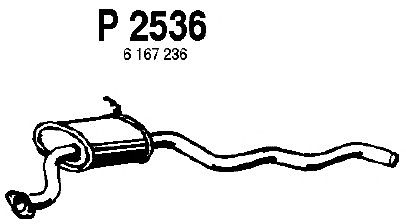 silenciador del medio P2536