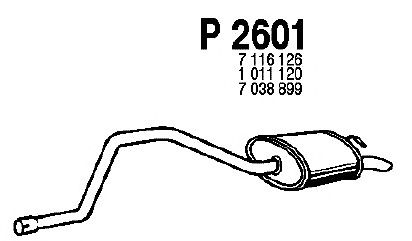 Silenciador posterior P2601