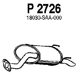 Глушитель выхлопных газов конечный P2726