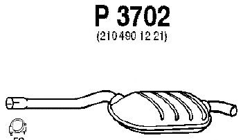 Mittelschalldämpfer P3702