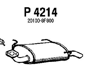 Глушитель выхлопных газов конечный P4214