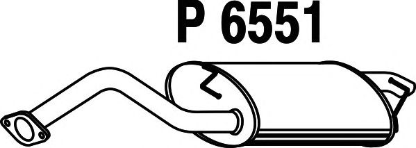 Silenciador posterior P6551
