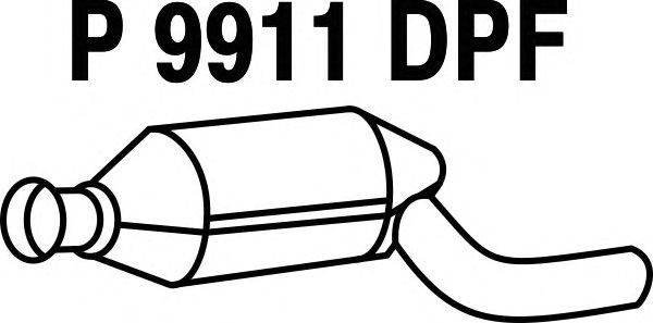 Sot-/partikelfilter, avgassystem P9911DPF